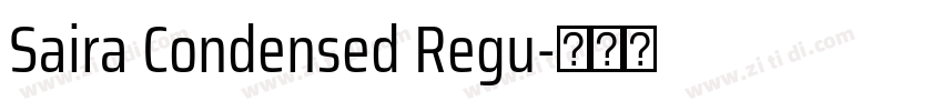 Saira Condensed Regu字体转换